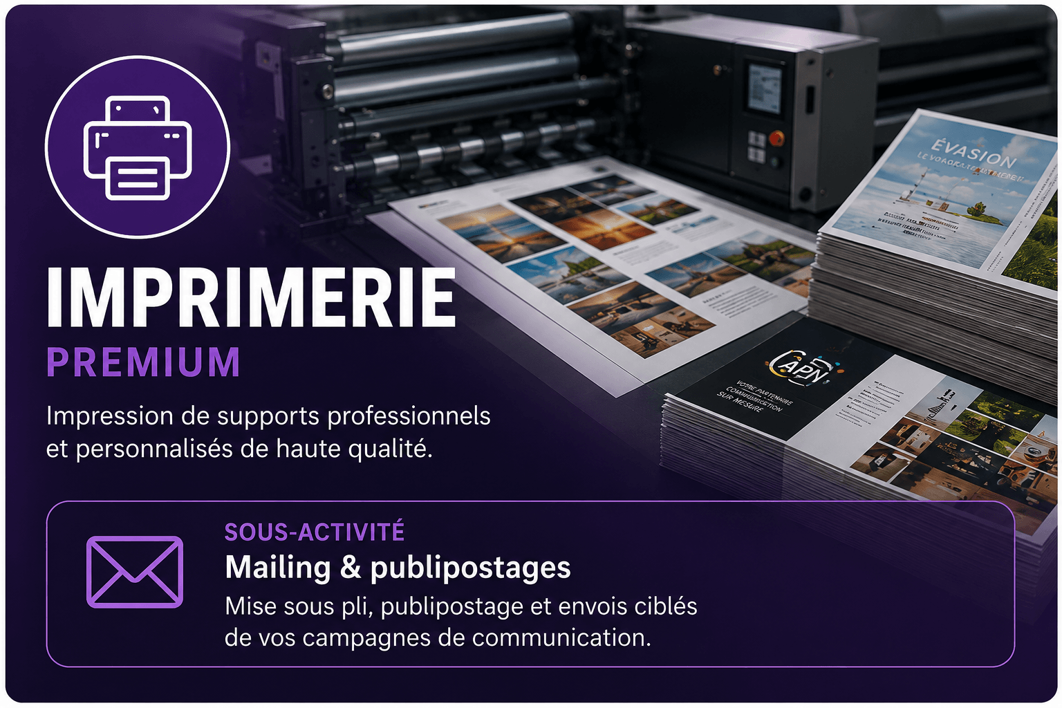 Imprimerie APN Nivelles - impression professionnelle, mailing et publipostages