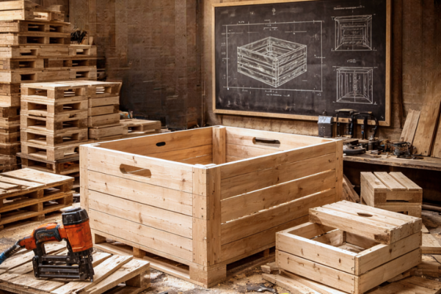 Emballage sur mesure en bois